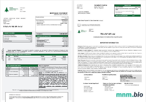 Sudan Południowy Eden Commercial Bank wyciąg z kredytu hipotecznego w formatach Word i PDF 1-2
